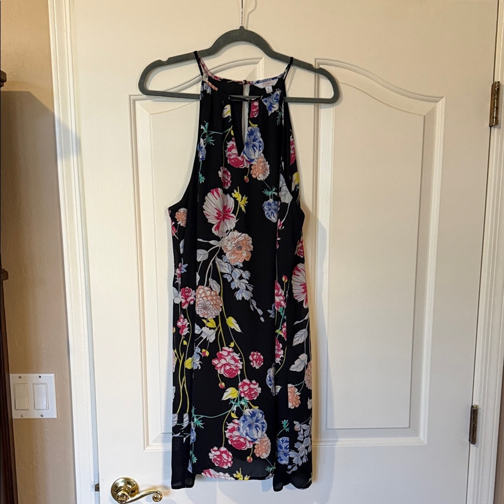 Candie's Black Floral Mini Dress